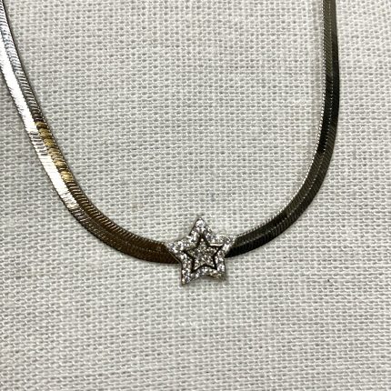 Colar Ckoker Malha Estrela