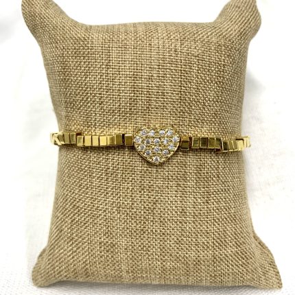 Pulseira Coração Canutilhos Ajustável