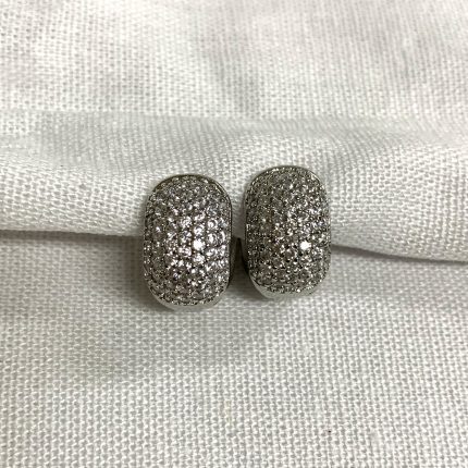 Brinco Argola Redonda de Zircônias