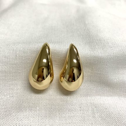 Brinco Gota Médio Dourado