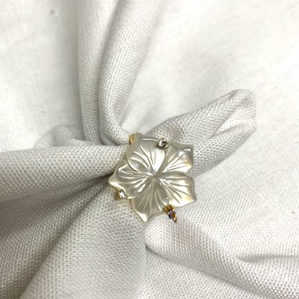 Anel Flor Dourado