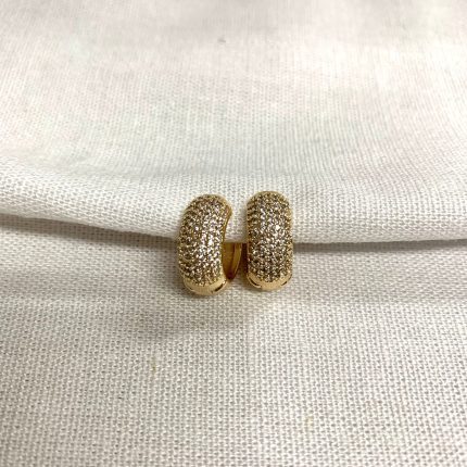 Brinco Argola Zircônias