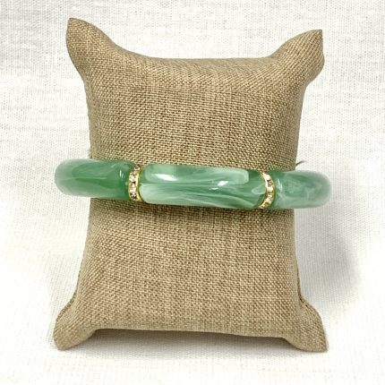 Pulseira Resina Verde Menta
