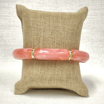 Pulseira Resina Rosa Chiclete