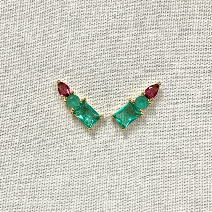 Brinco Ear Cuff Cristal