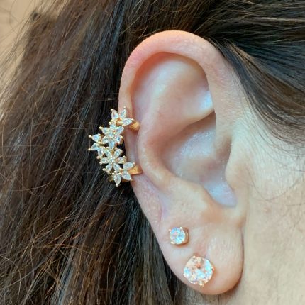 Piercing De Pressão Flores